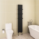 Wingrave 1800 x 310 Flat Panel Radiator - Matt Black-2