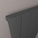 Withington 600 x 1230mm Aluminium Radiator - Matt Anthracite-1