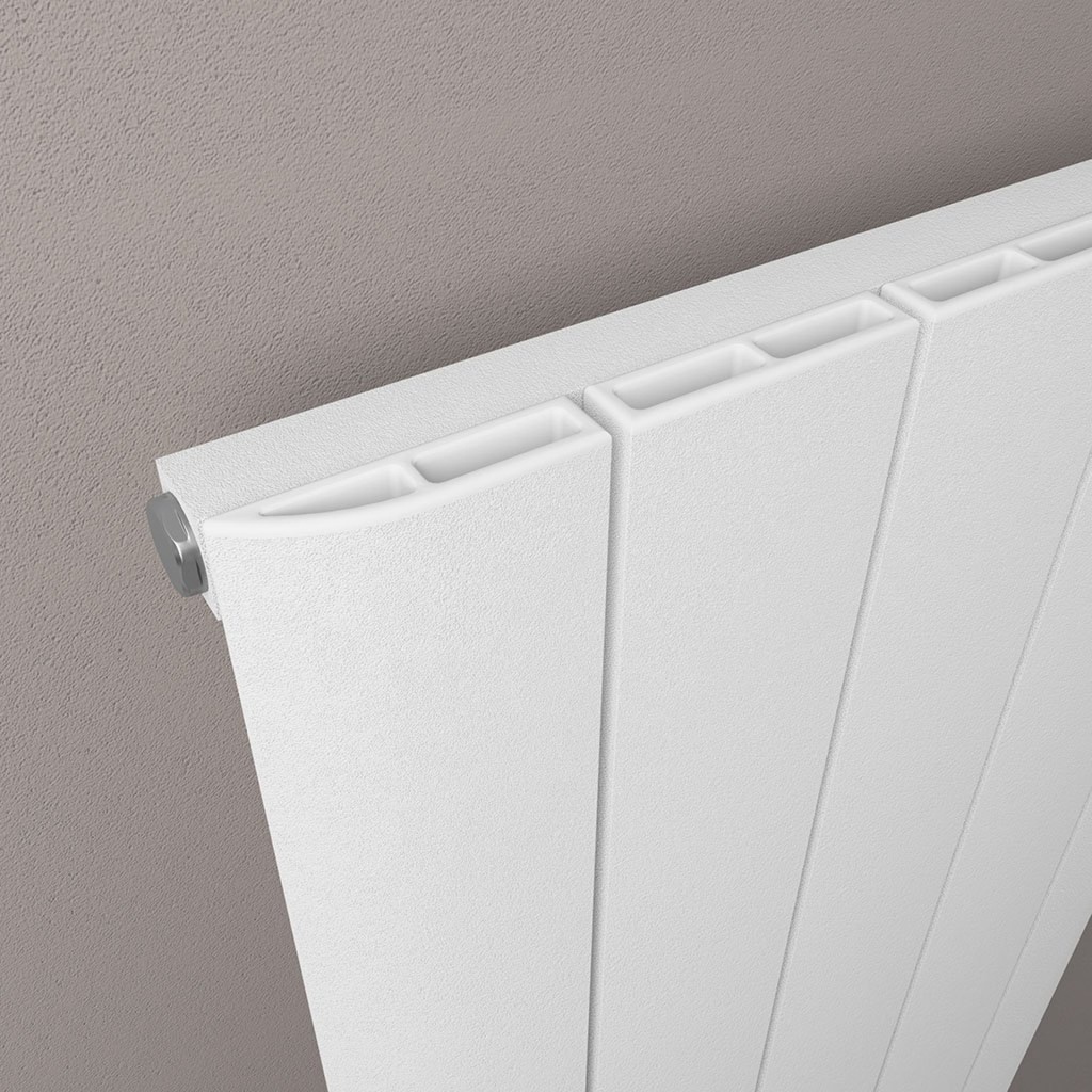 Withington 600 x 1230mm Aluminium Radiator - Matt White-1