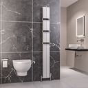 Preston 1800 x 185mm Aluminium Radiator - Matt White-1