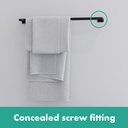 hansgrohe Addstoris Double Bath Towel Rail - Matt Black-2