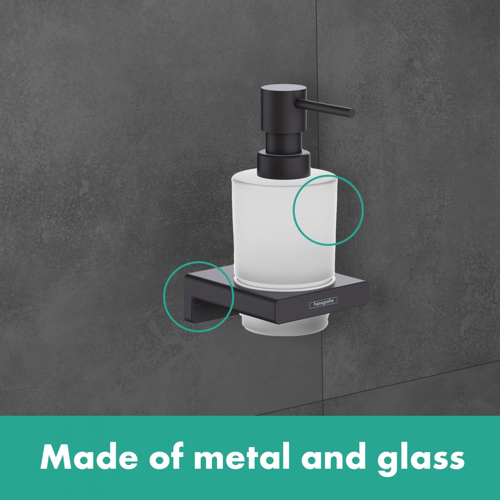 hansgrohe Addstoris Liquid Soap Dispenser - Matt Black-2