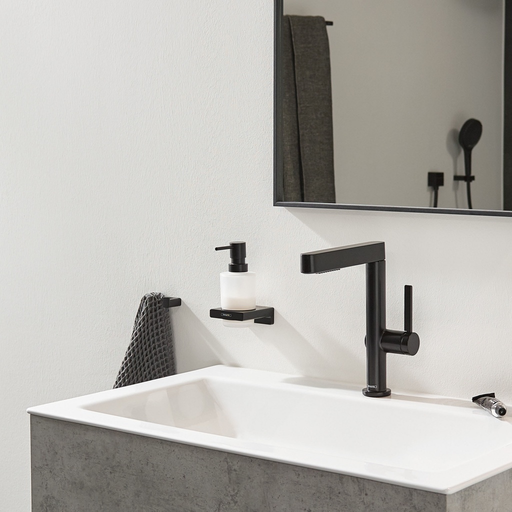 hansgrohe Addstoris Liquid Soap Dispenser - Matt Black-7