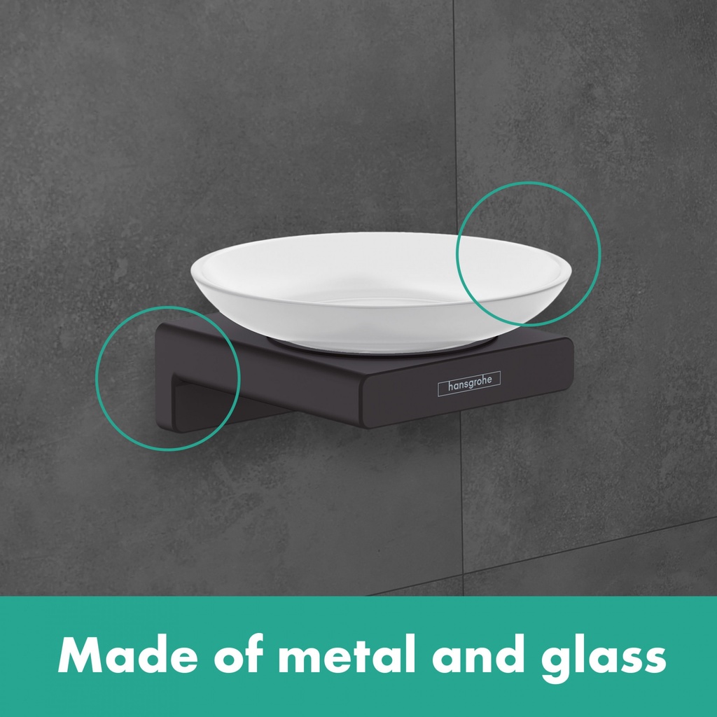 hansgrohe Addstoris Soap Dish - Matt Black-1