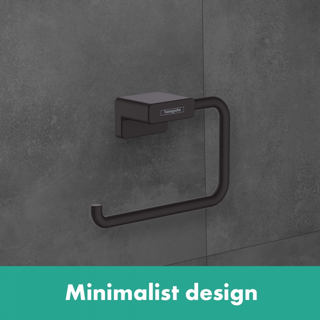 hansgrohe Addstoris Toilet Paper Holder - Matt Black-1