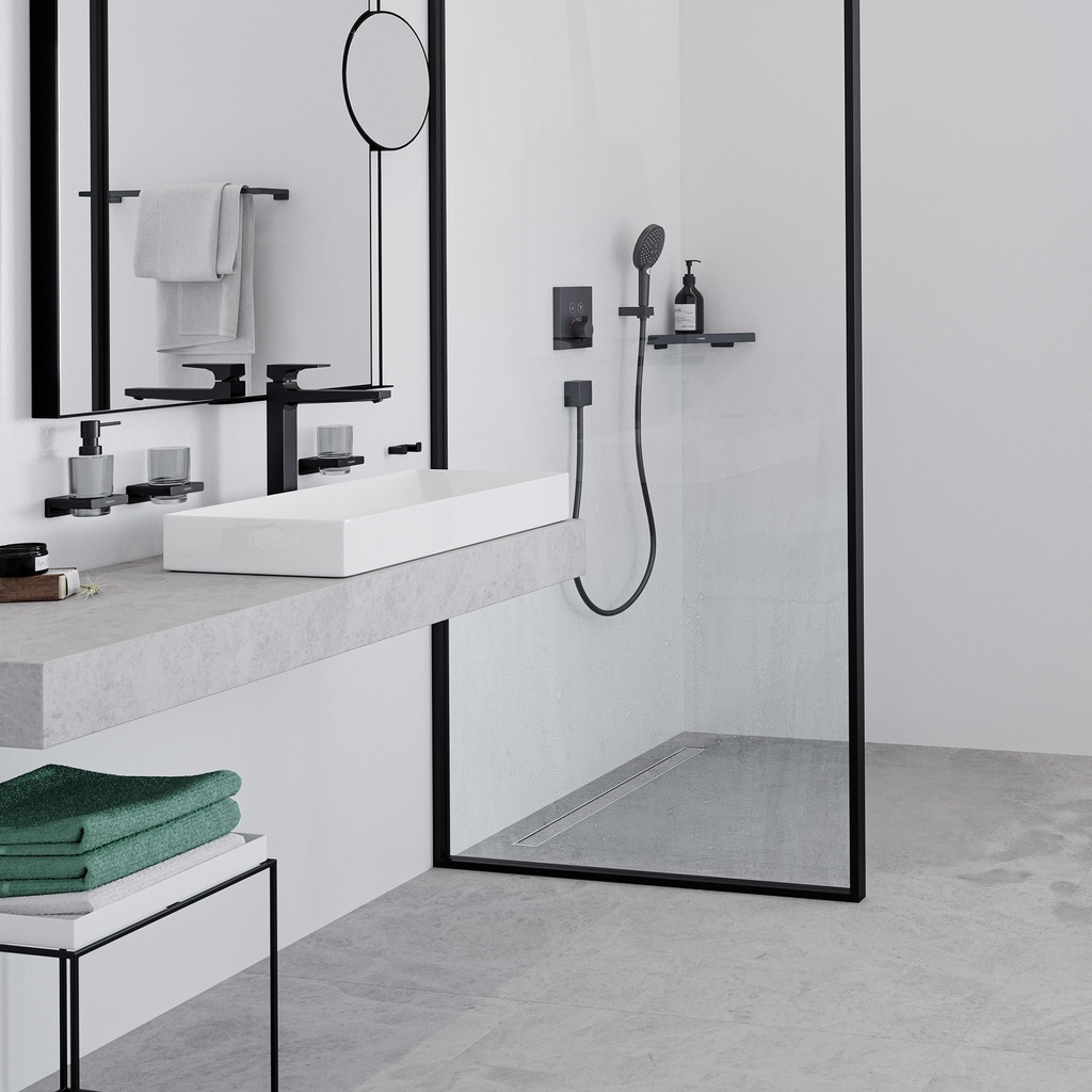 hansgrohe Addstoris Toothbrush Tumbler - Matt Black-1