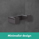 hansgrohe Addstoris Towel Hook Double - Matt Black-3