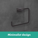 hansgrohe Addstoris Towel Ring - Matt Black-1