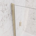 Radius 6mm Bath Screen - Brushed Brass-1