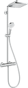 hansgrohe Crometta E Showerpipe 240 1Jet with Thermostat-1