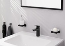 hansgrohe Logis Basin Mixer 100 Push-Open - Matt Black-1