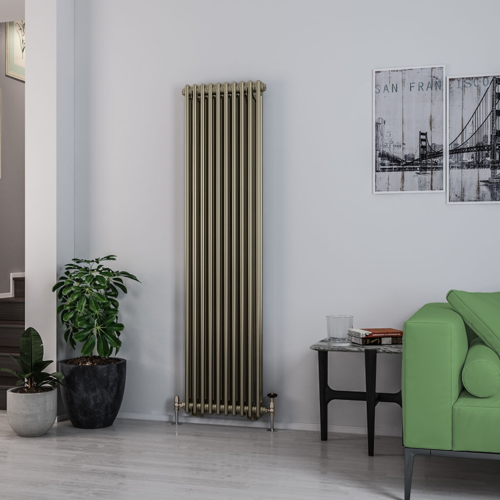 Rivassa 2 Column Radiator 1800 x 473mm - Bronze Effect-1