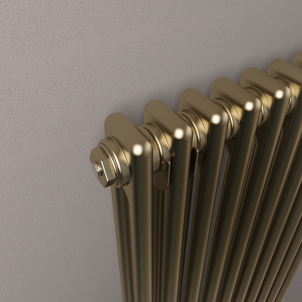Rivassa 2 Column Radiator 600 x 1010mm - Bronze Effect-2