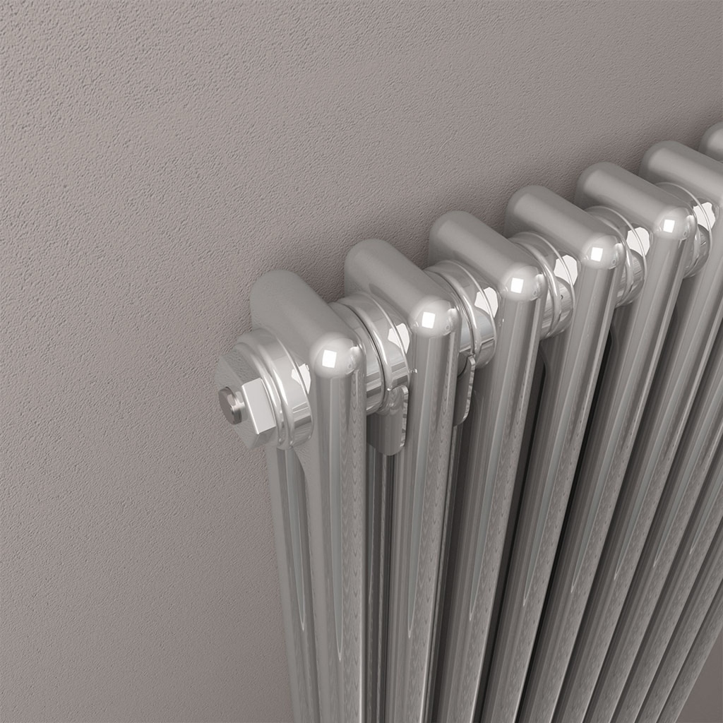 Rivassa 2 Column Radiator 600 x 1148mm - Chrome Effect-2