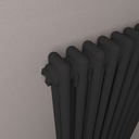 Rivassa 2 Column Radiator 600 x 1460mm - Matt Black-2