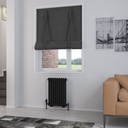 Rivassa 2 Column Radiator 600 x 428mm - Matt Black-1