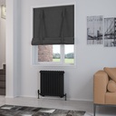 Rivassa 2 Column Radiator 600 x 608mm - Matt Black-1