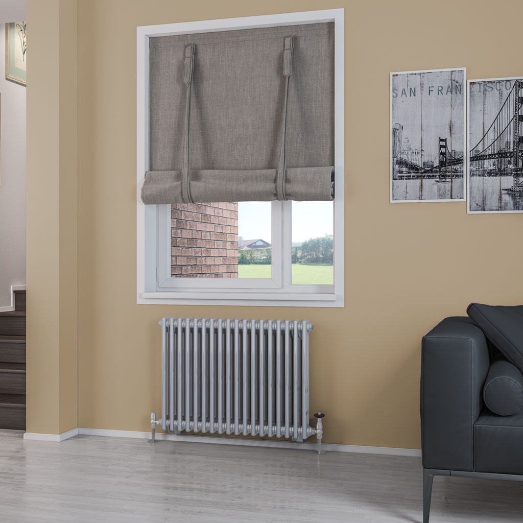 Rivassa 2 Column Radiator 600 x 833mm - Chrome Effect-1