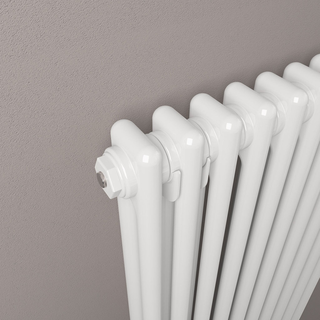 Rivassa 2 Column Radiator 600 x 833mm - Gloss White-2
