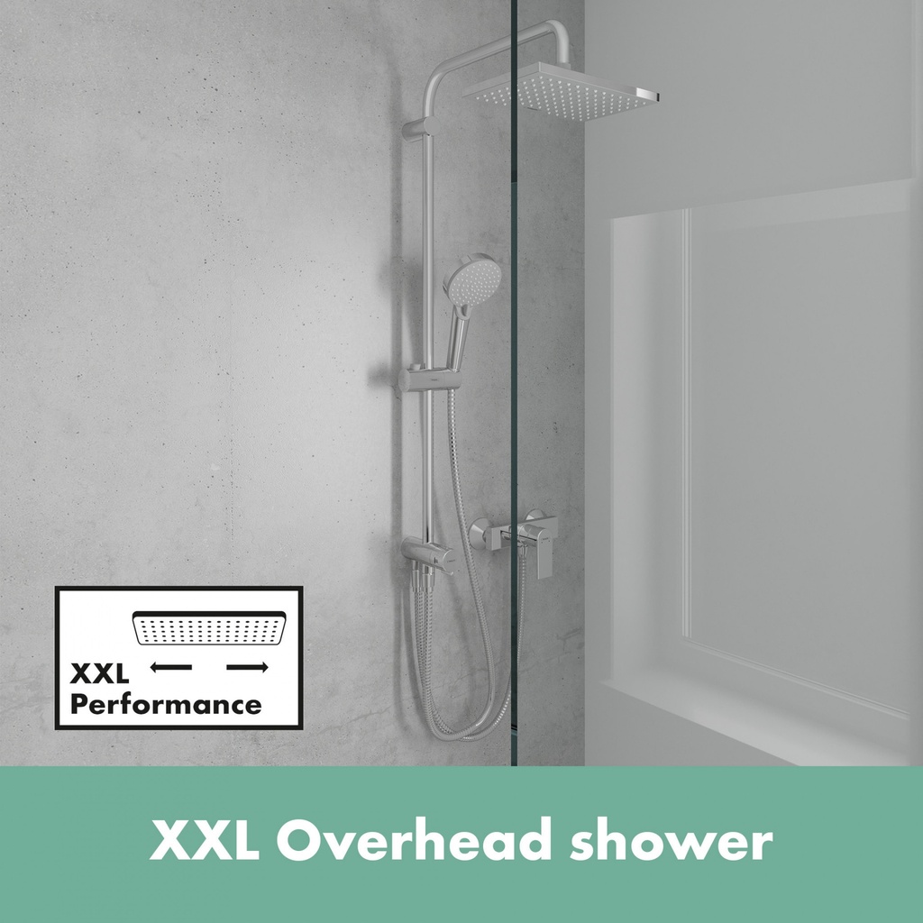 hansgrohe Vernis Shape Showerpipe 230 1Jet Reno - Chrome-4
