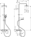 hansgrohe Vernis Shape Showerpipe 230 1Jet with Bath Thermostat-1