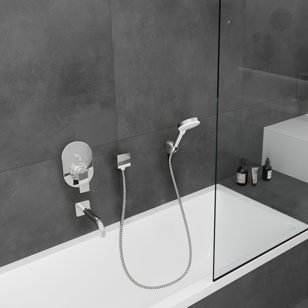 hansgrohe Vernis Shape Single Lever Bath Mixer for Concealed Installation-1