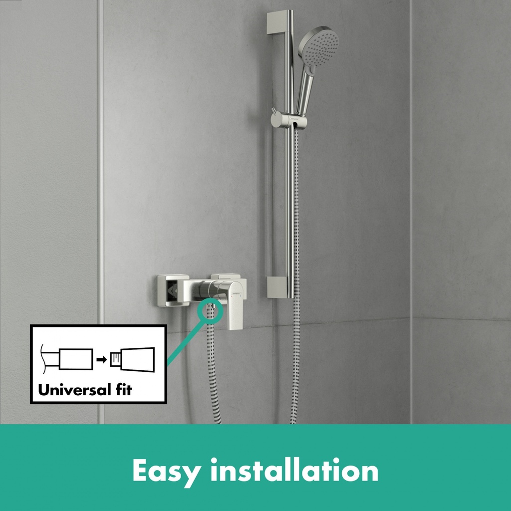 hansgrohe Vernis Shape Single Lever Shower Mixer for Exposed Installation - Chrome-2