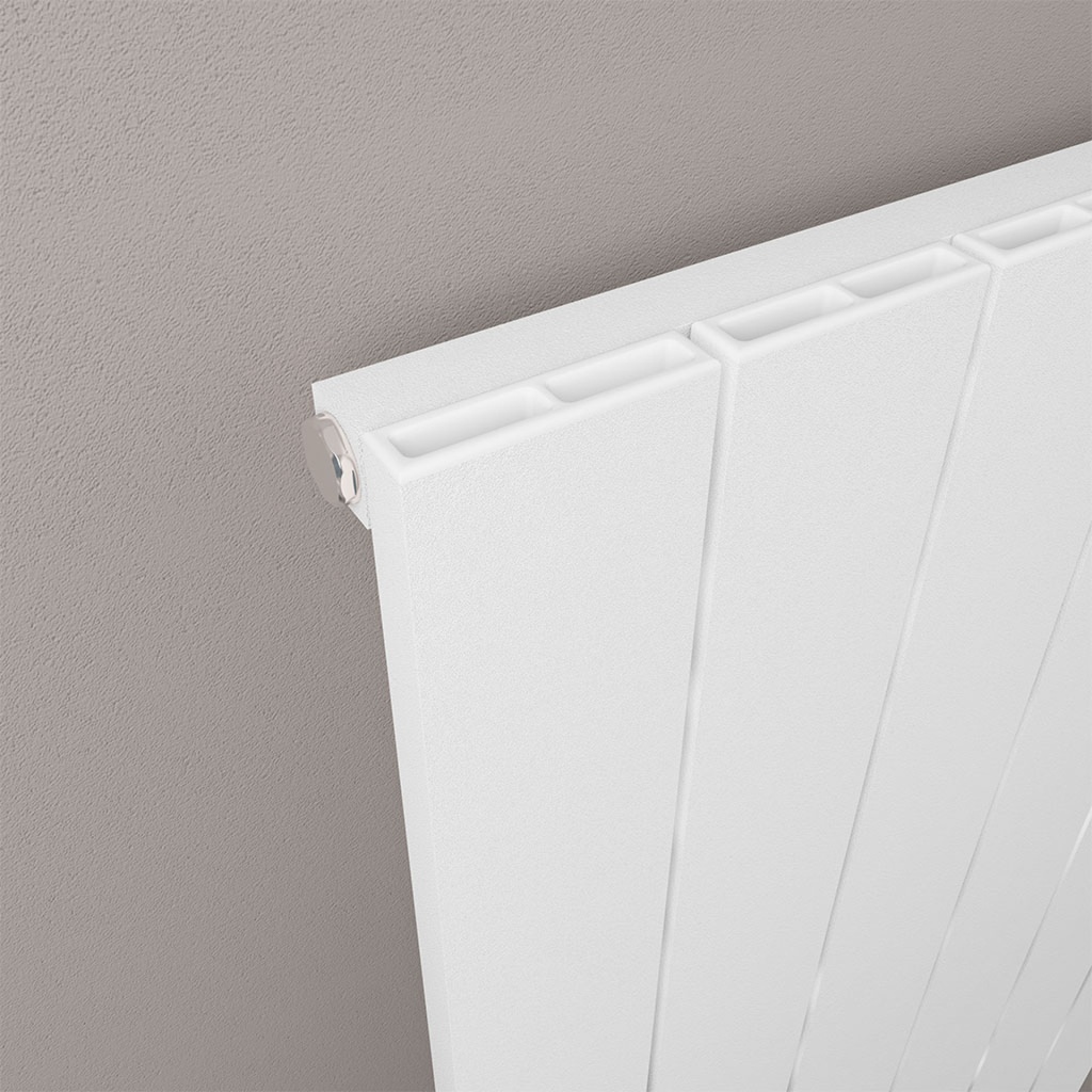 Rosano 1800 x 375 Aluminium Radiator  - Matt White-2