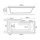 Shannon L-Shape Right-Hand 1700 x 850mm (400) 4mm-1