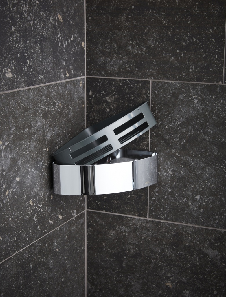 Signature Corner Basket - Chrome-1