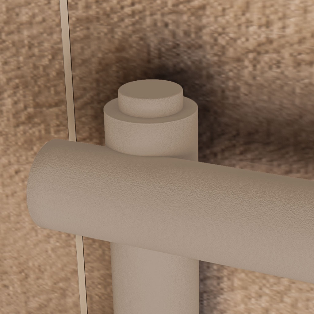 Round Vent Cap (Pair) - Cappuccino-1