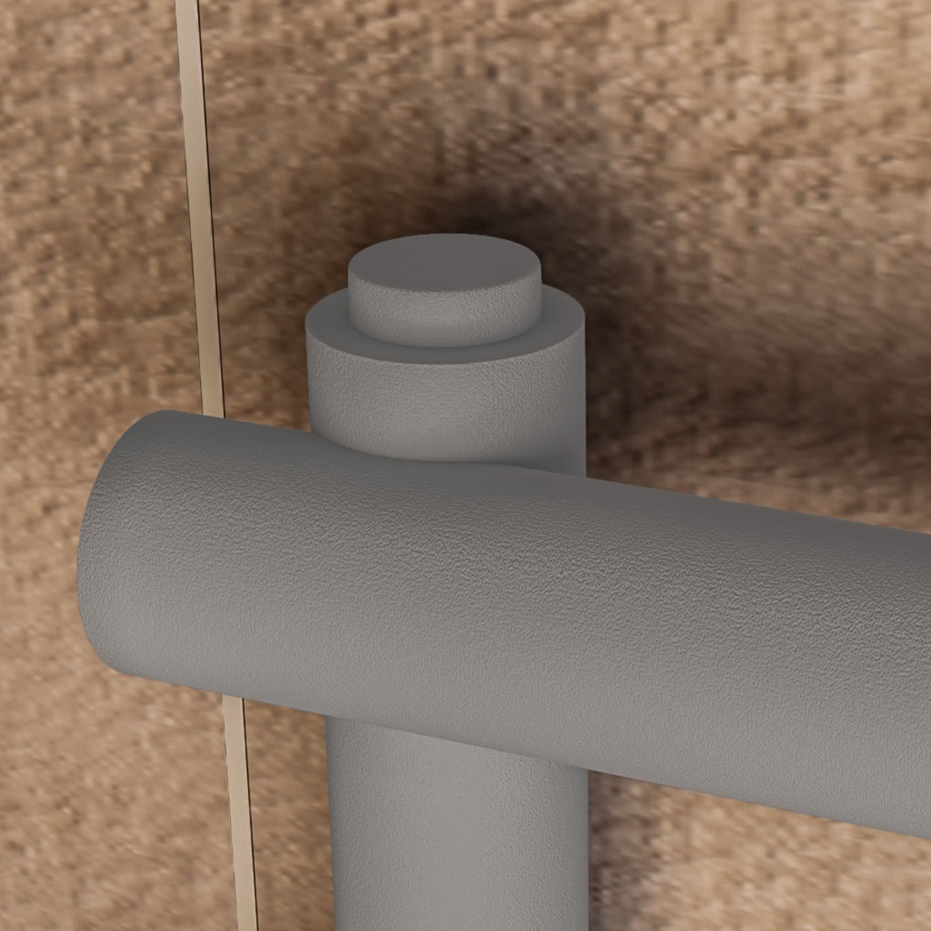 Round Vent Cap (Pair) - Grey-1