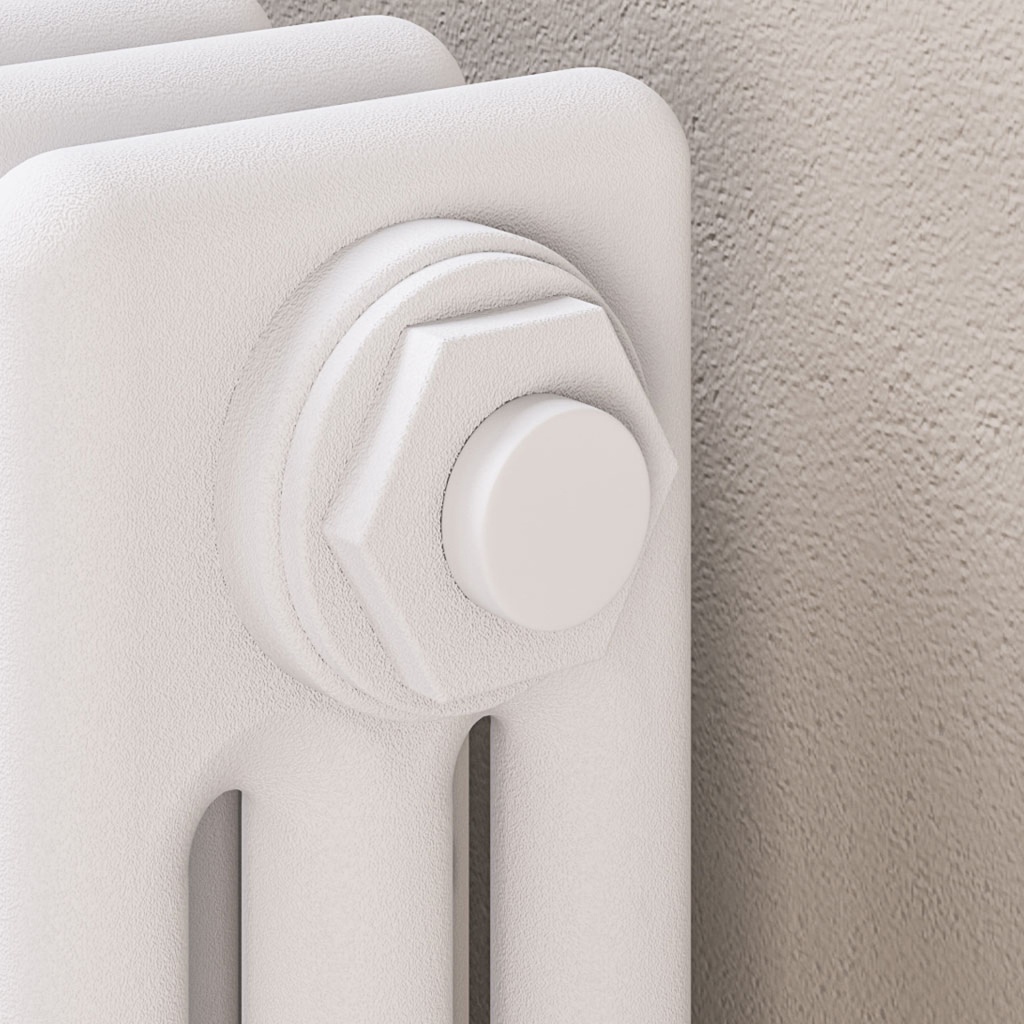 Round Vent Cap (Pair) - White-1