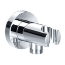 Round Wall Outlet Elbow with Handset Holder (Excludes Kit)-1