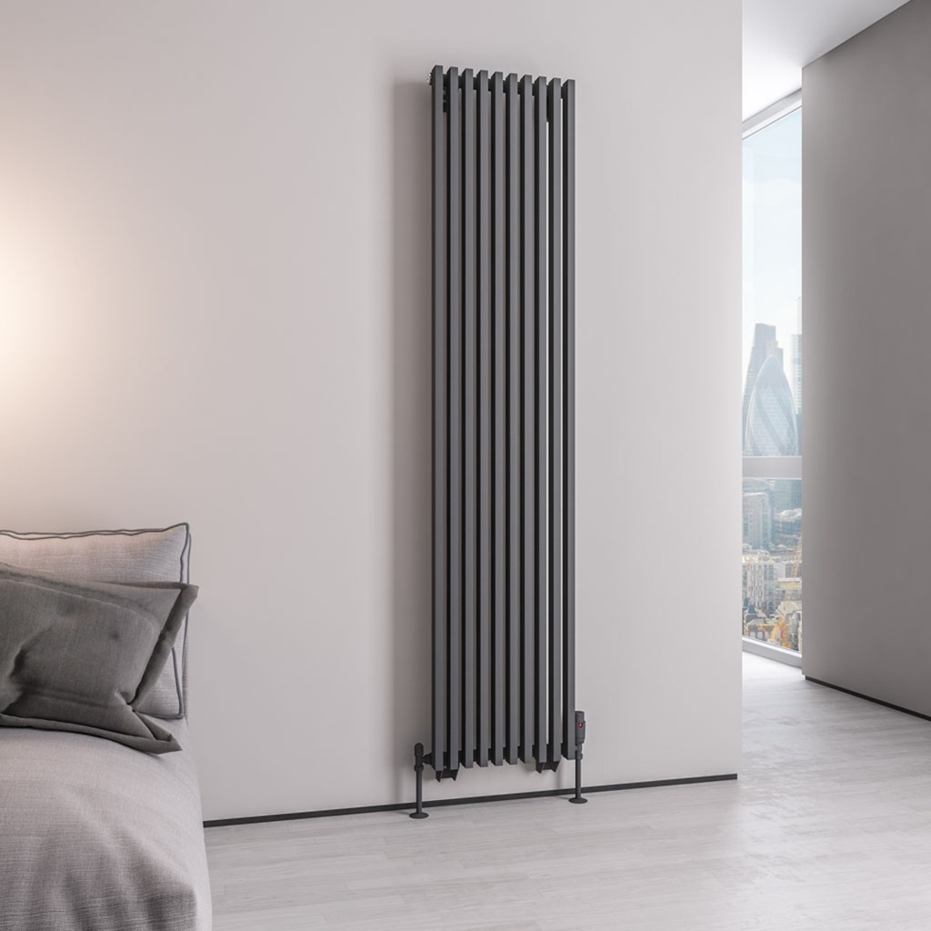 Rowsham 1800 x 380mm Radiator - Matt Anthracite-1