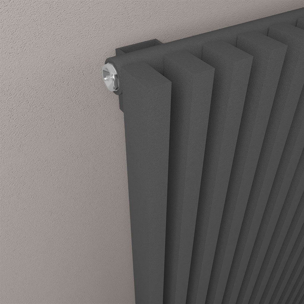 Rowsham 1800 x 500mm Radiator - Matt Anthracite-2