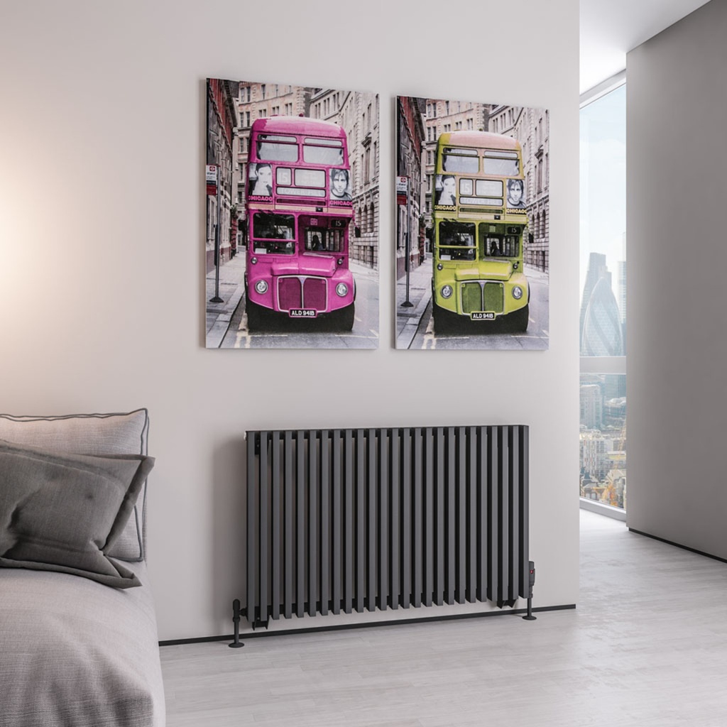 Rowsham 600 x 980mm Radiator - Matt Anthracite-1