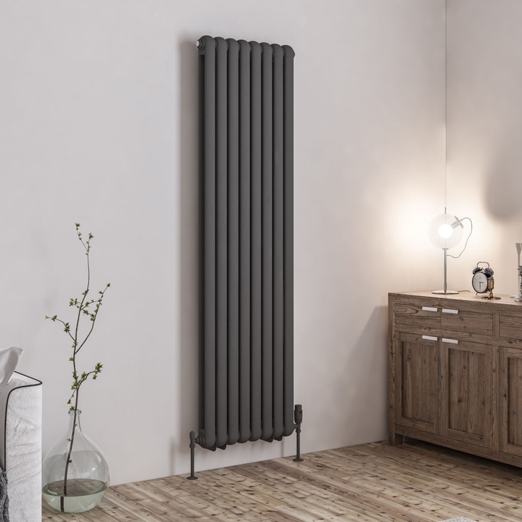 Rubano 1800 x 503mm Radiator - Matt Anthracite-2