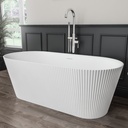 Sandford 1600 Freestanding Bath including waste  - White-2