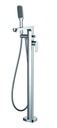 Smart Floor Standing Bath and Shower Mixer - Chrome-1