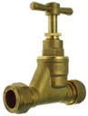 BRASS STOPCOCK 22MM X 22MM BS1010 Extra Image