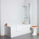 KT BATH SCREEEN 1400 X 800MM STRAIGHT – Extra Image 1