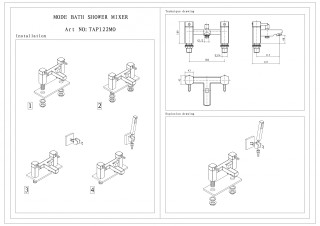 Kartell K-VIT Mode Bath Shower Mixer – Extra Image 1