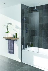 Island 1000mm Double Panel Hinged Bath Screen – Extra Image 1