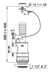 WIRQ JOLLYFLUSH DUMP VALVE ONLY – Extra Image 1