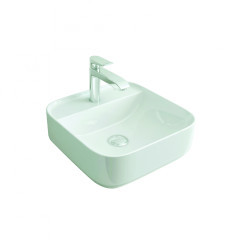 RAVINE 420MM 1TH COUNTERTOP BASIN IN WHITE – Extra Image 1