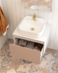 RAVINE 420MM 1TH COUNTERTOP BASIN IN WHITE – Extra Image 2