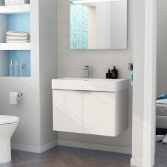 BLADE 800X460MM WM MATT WHITE CABINET – Extra Image 1