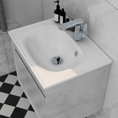 ALMA 500MM SLIMLINE 1TH CERAMIC BASIN – Extra Image 2