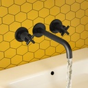 JTP SOLEX 3 HOLE WMBASIN MIXER MATT BLACK – Extra Image 1
